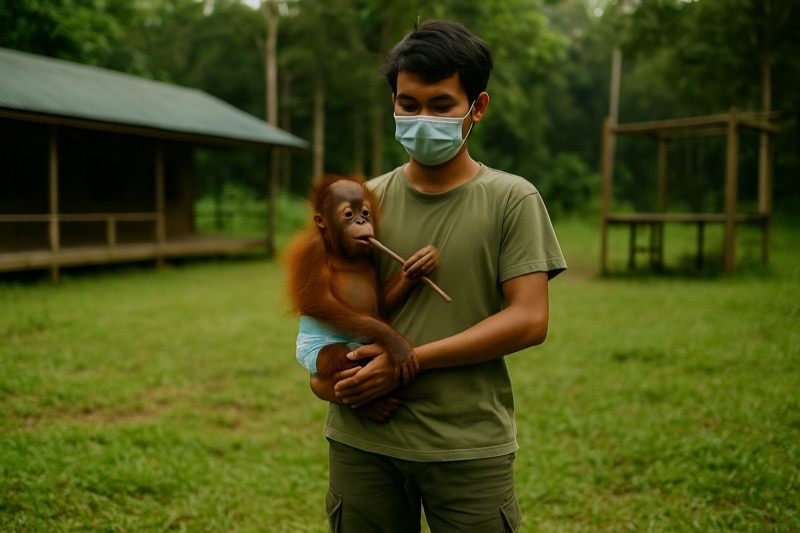Eine Seele des Dschungels